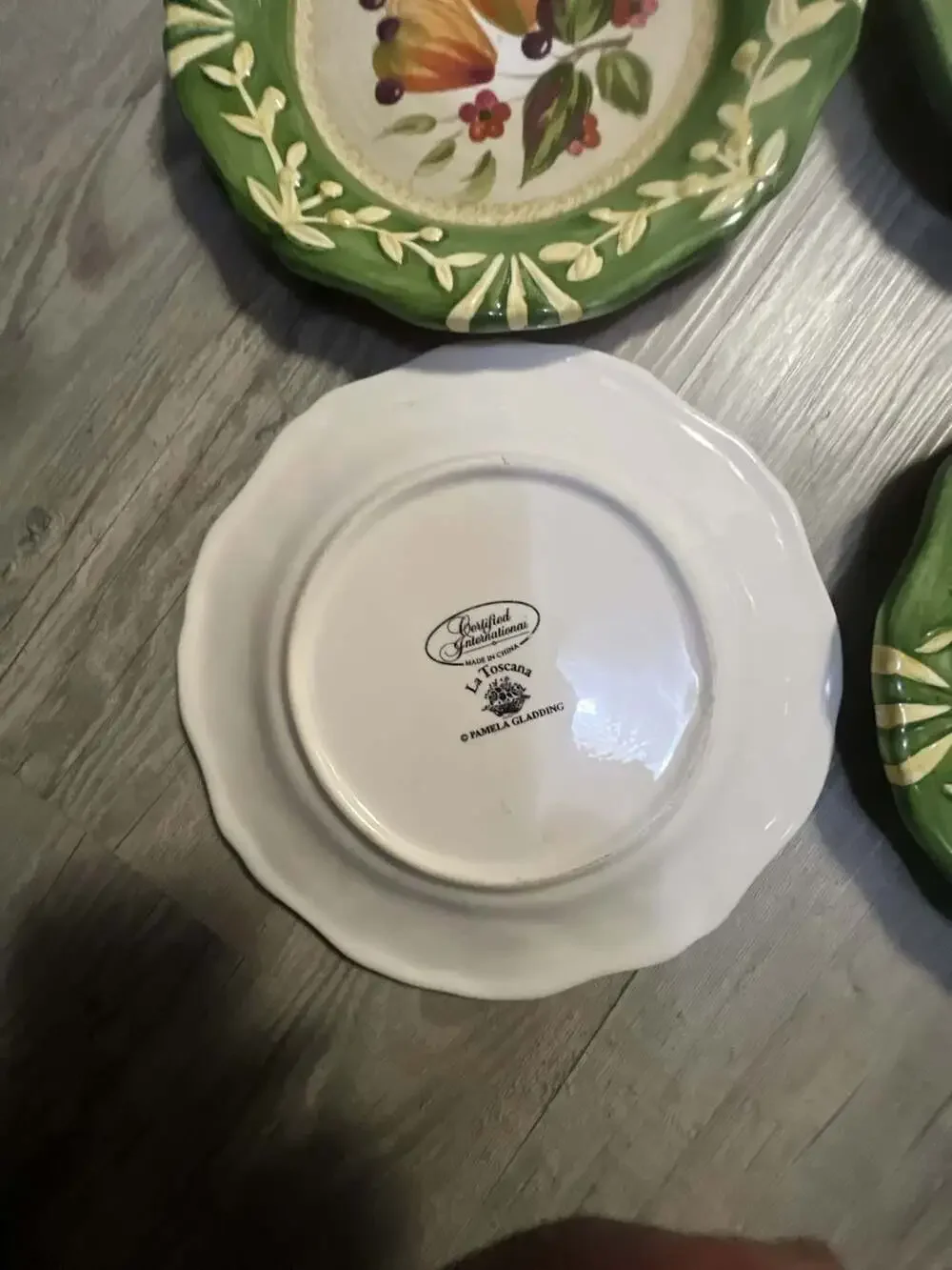Certified International La Toscana Salad/Dessert Plates .Set of 4